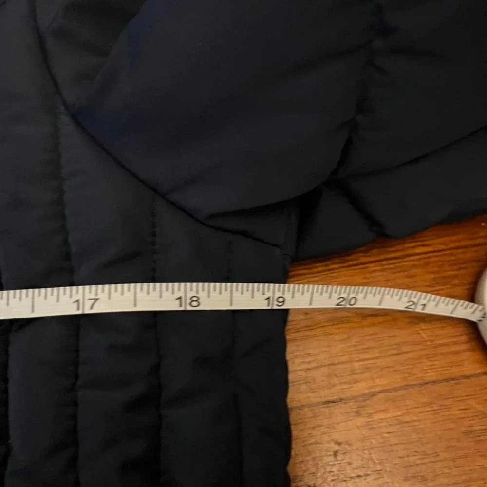 Blue Tommy Hilfiger long puffer coat